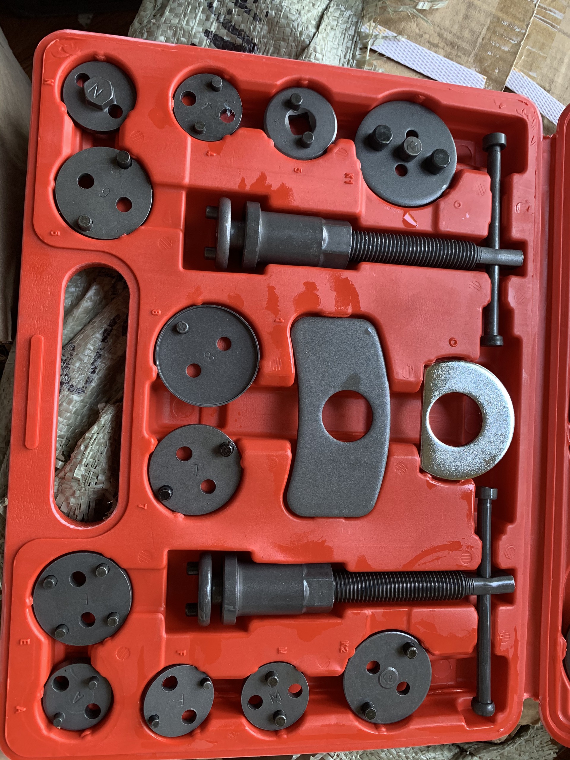 Bộ vam ép piston phanh đĩa 22 chi tiết