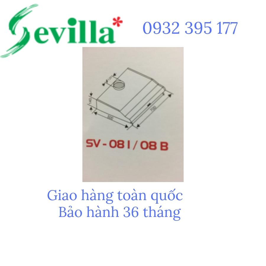Máy hút mùi Sevilla SV 08 Black-QUANG VINH