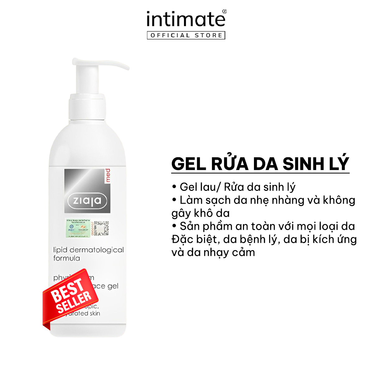 SỮA RỬA MẶT ZIAJA NUNO DƯỠNG ẨM CHO DA DẦU NGĂN NGỪA MỤN HIỆU QUẢ