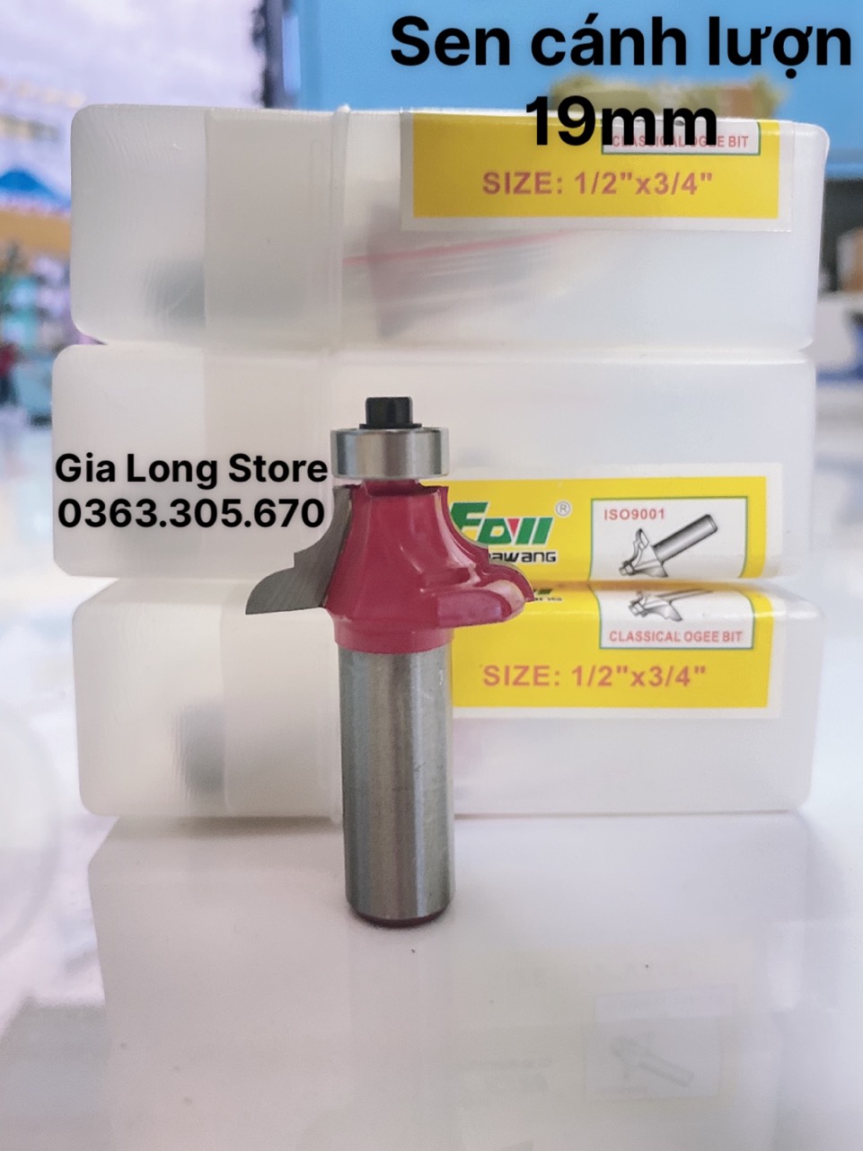 Mũi phay gỗ , mũi soi gỗ sen ngược 19mm