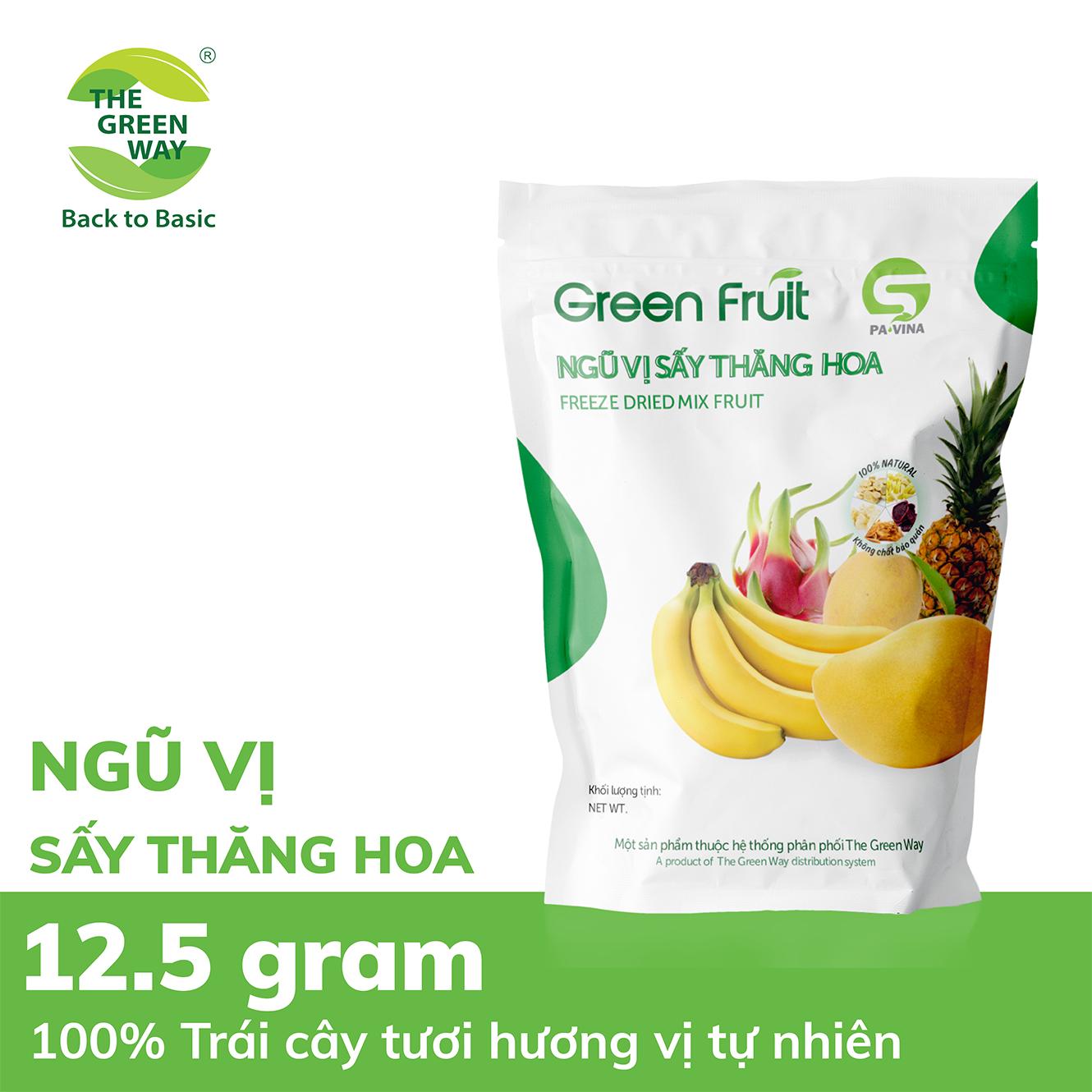 [HCM]GREEN FRUIT – NGŨ VỊ SẤY THĂNG HOA 125g / túi