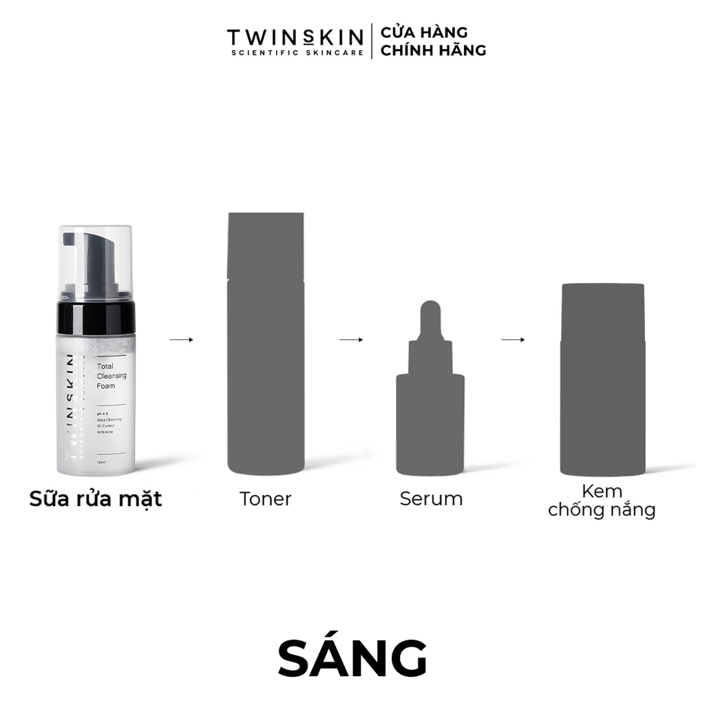 [HCM]Sữa Rửa Mặt Tạo Bọt Kiểm Soát Dầu - Total Cleansing Foam