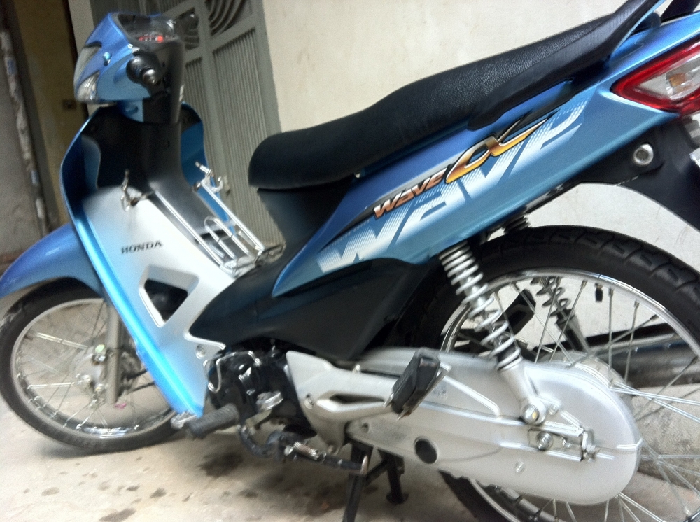 BỘ TEM 3 LỚP XE MÁY, TEM DÁN DÀN ÁO XE MÁY WAVE ANPHA ĐỜI 2015 NHƯ ZIN THEO XE (MÀU xanh dương)