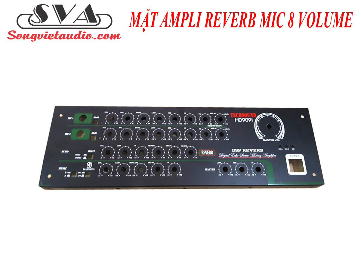 MẶT AMPLI MIC 8 VOLUME REVER 6 VOLUME LẮP AMPLI GIA ĐÌNH - 1 MẶT