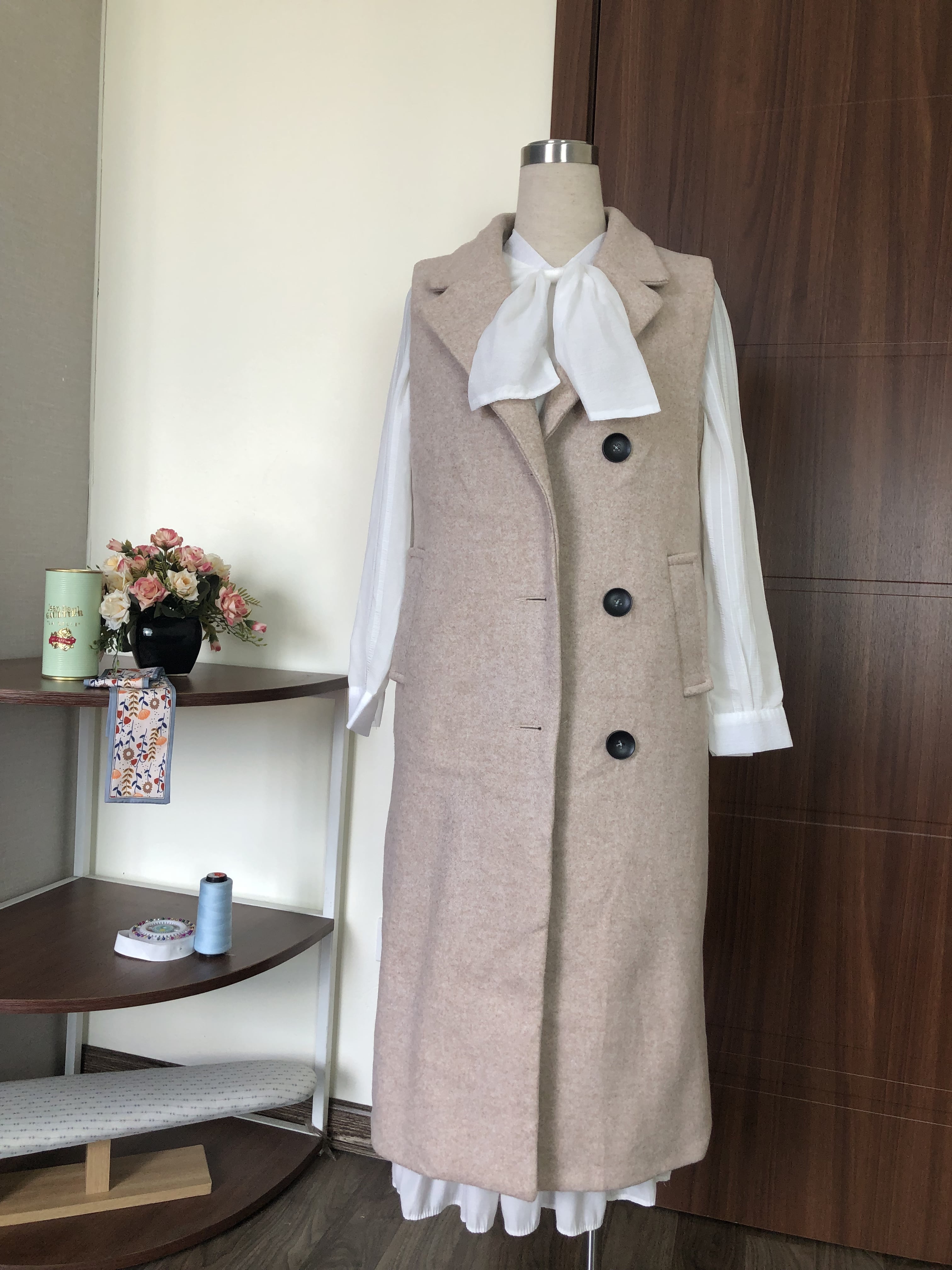 [2Hand] Áo dạ 2 lớp dáng dài cao cấp