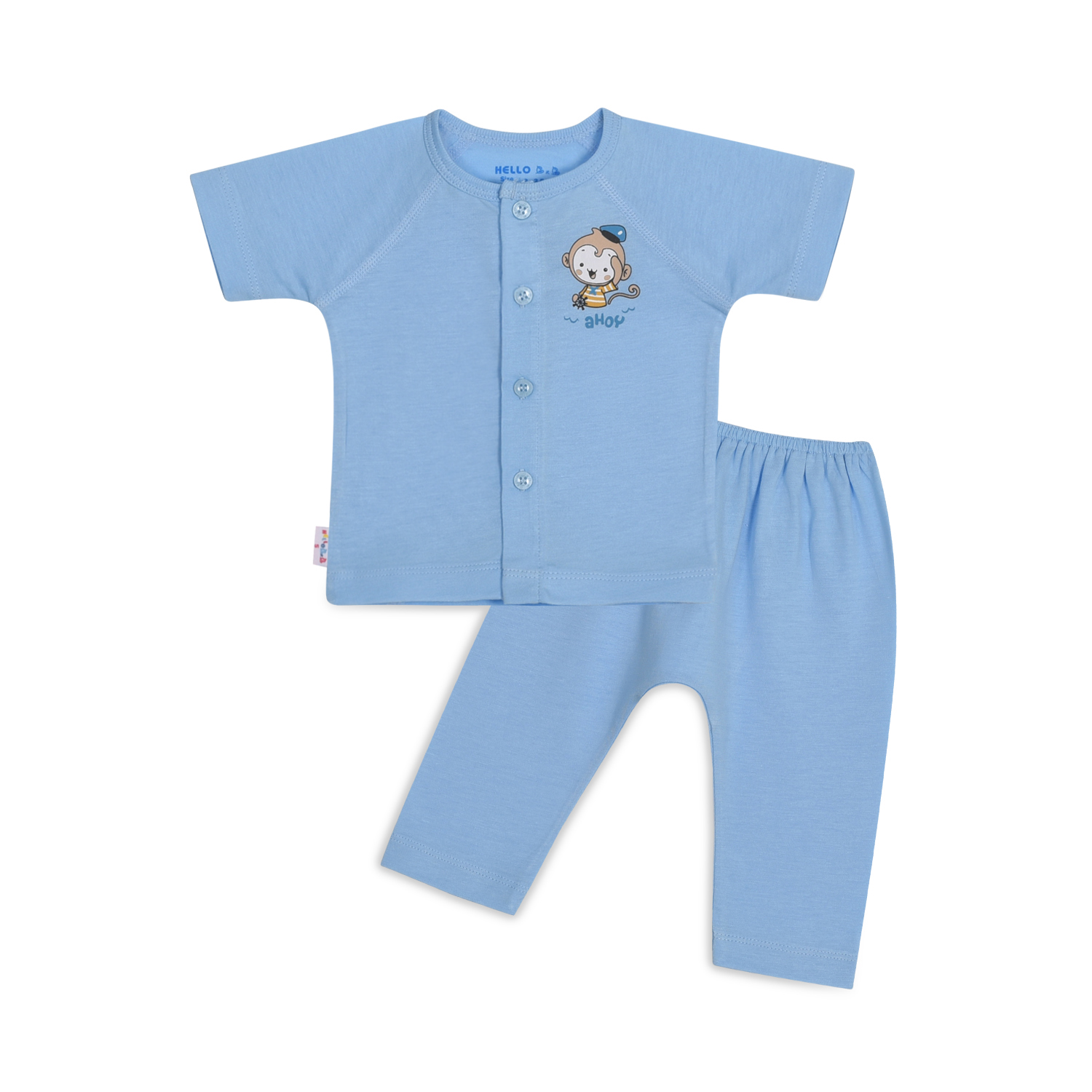 BỘ SƠ SINH RAPLAN TAY NGẮN 1329- HELLO BB