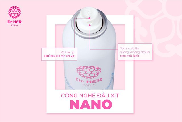 Xịt Khoáng Dr Her Paris Làm Dịu Da 150ml