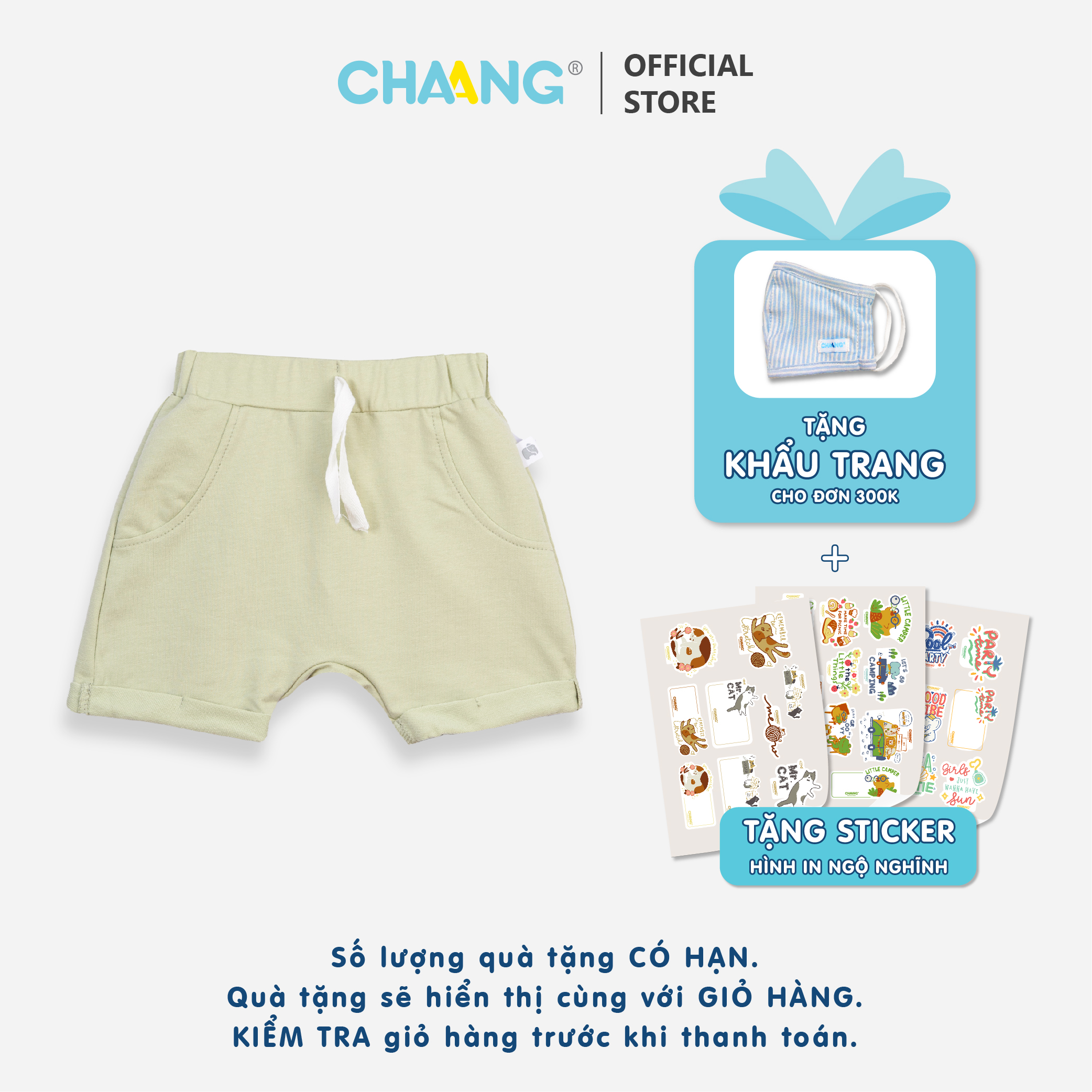 [CHAANG] Quần short bé trai Spring Chaang