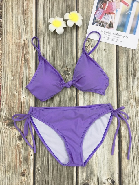 [HCM]Bikini 2 mảnh màu tím 3 kiểu
