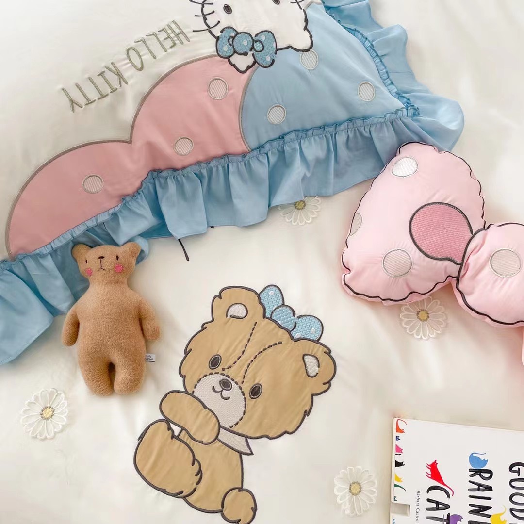 🎀 Bộ chăn ga gối lụa Hello Kitty 🎀