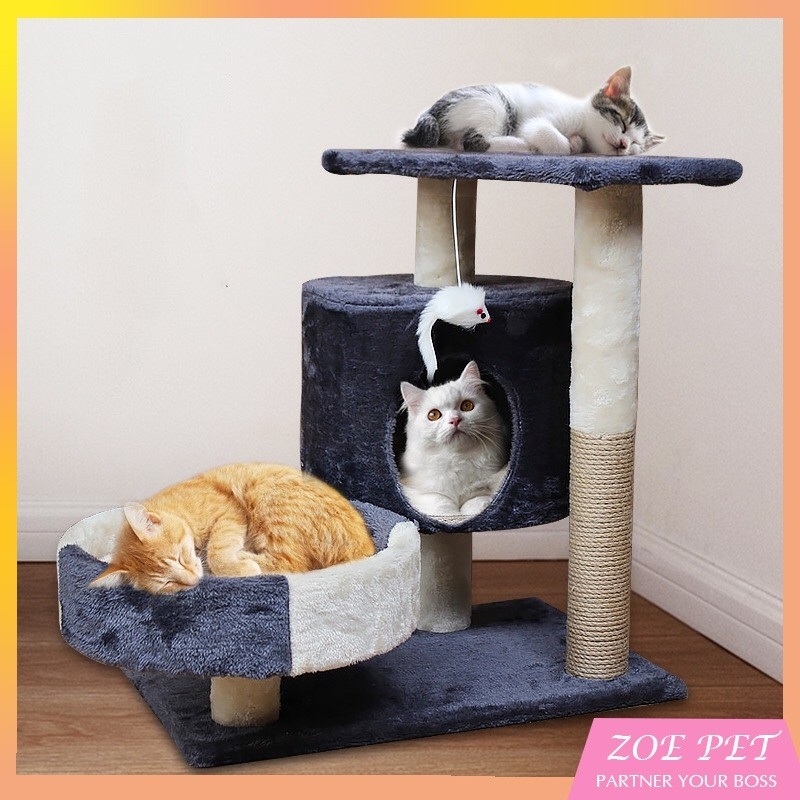 Cattree nhà mèo 3 tầng - Nhà cây cho mèo (Hàng có sẵn)