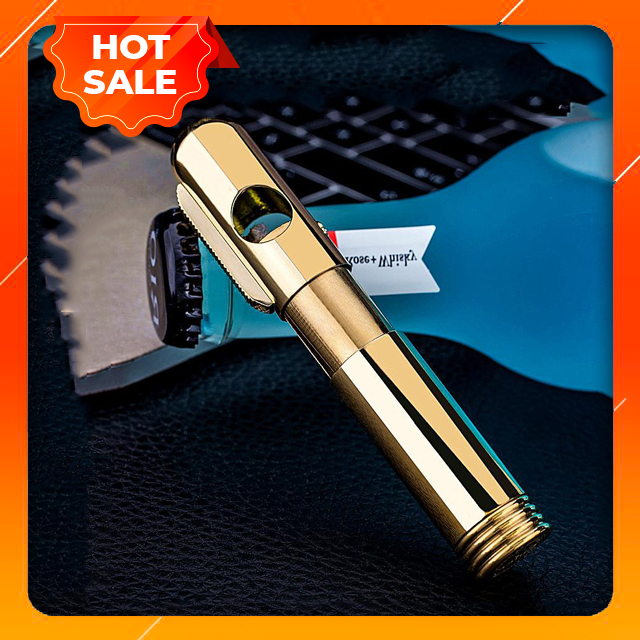 Vỏ Hộp Quẹt Bật Lửa Xăng Đá TC04 Kiểu Dáng Hình Cây Bút Đánh Lửa Ngang Cao Cấp + Tặng Kính Thời Trang Cao Cấp( Tặng Màu Ngẫu Nhiên )