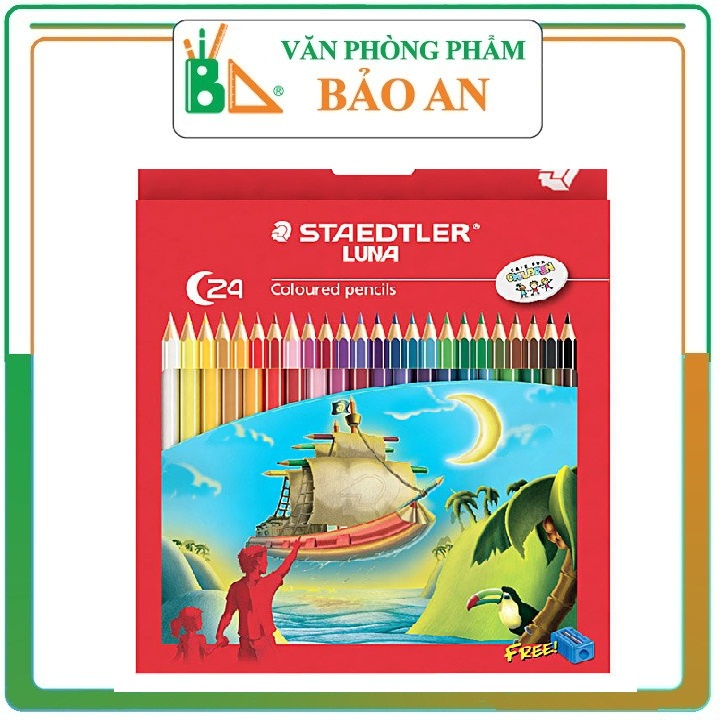 Bút chì 24 màu staedtler 136 c24 - văn phòng phẩm bảo an