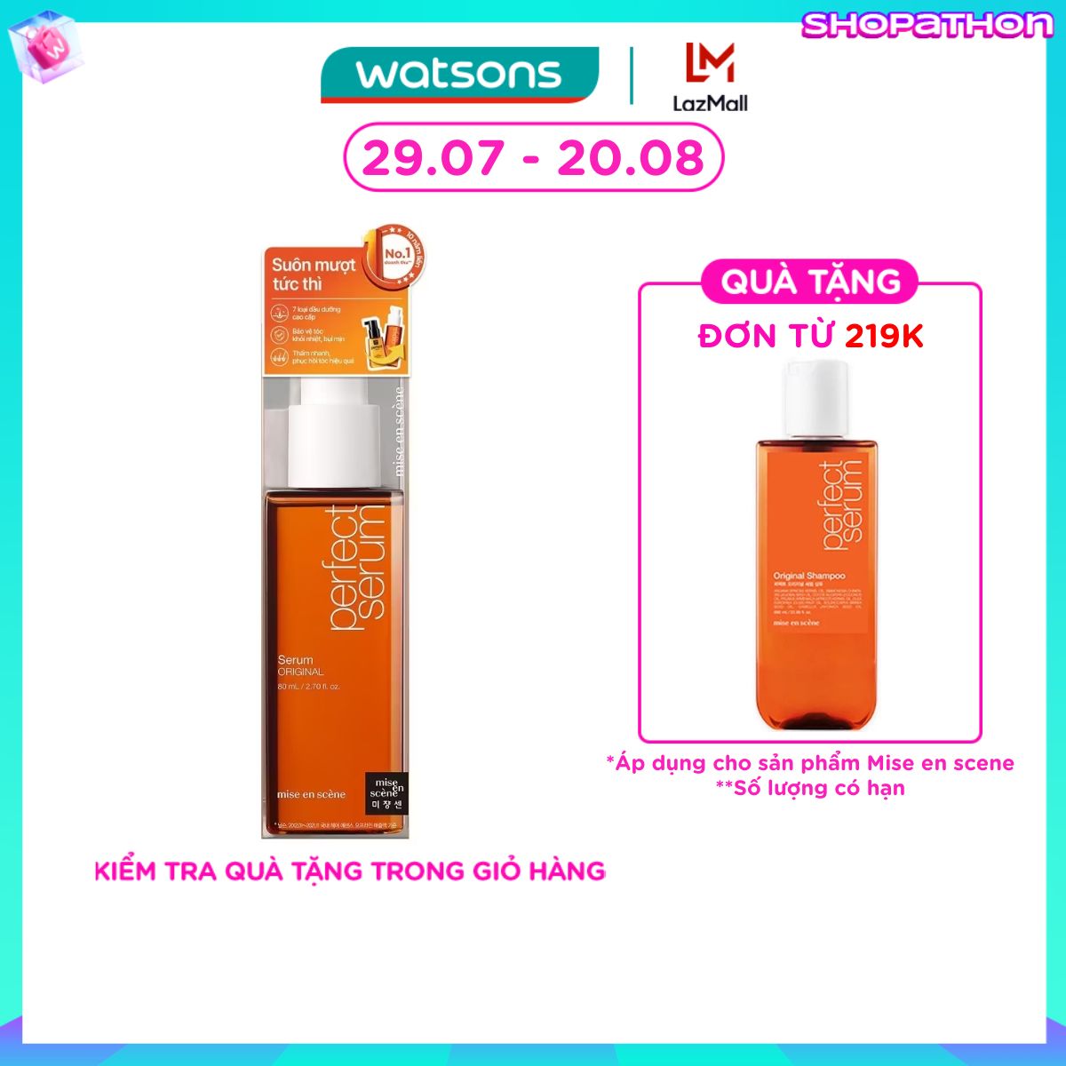 Dầu Dưỡng Tóc mise en scène Perfect Serum Original 80ml