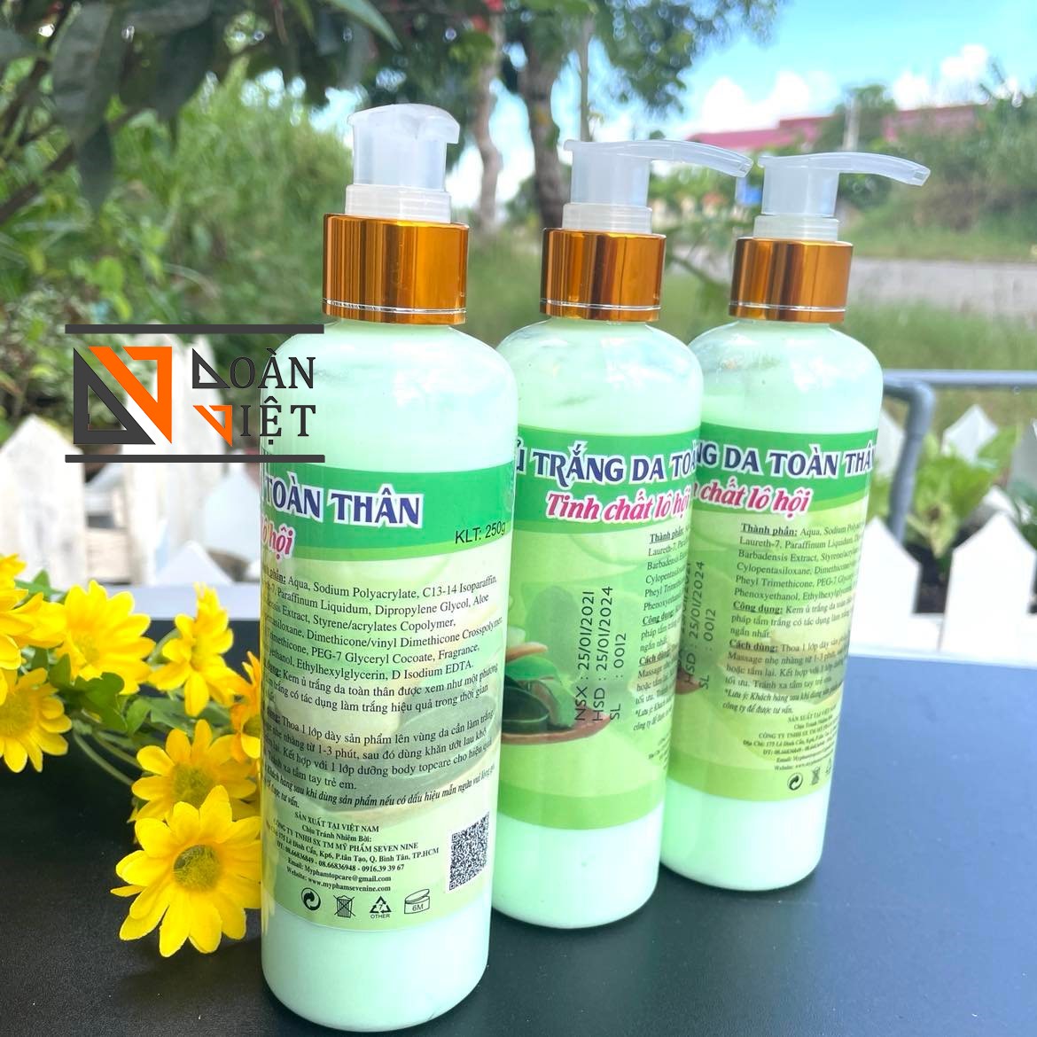 Kem ủ trắng da toàn thân - tinh chất lô hội 250g. hiệu quả nhanh vượt trội