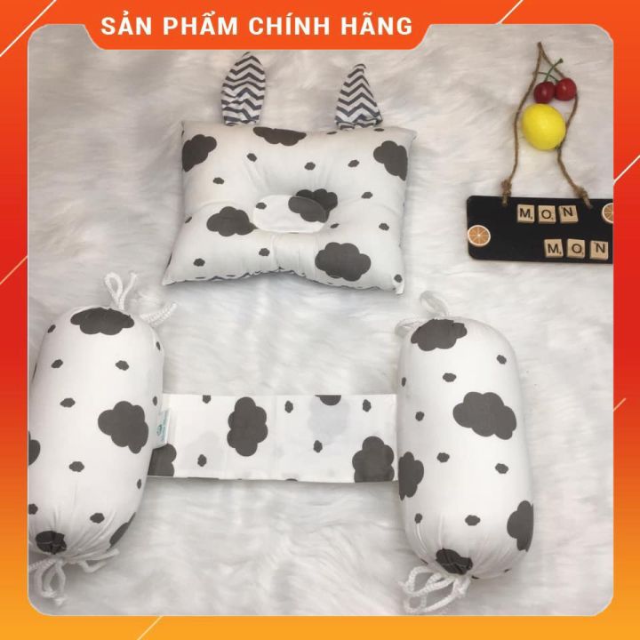 bộ chặn gối tai thỏ mon mon