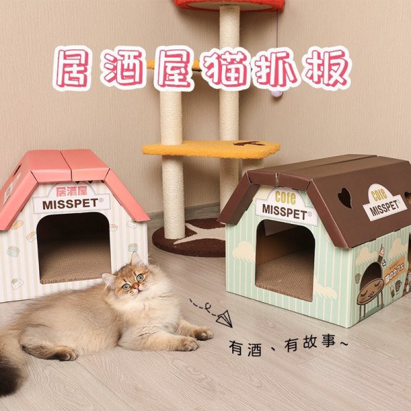 [Siêu Xinh- Kèm Catnip] Hộp Box Kèm Cào Móng Cho Mèo- Đồ Chơi Cào Móng- Bàn Cào Móng Cho Mèo