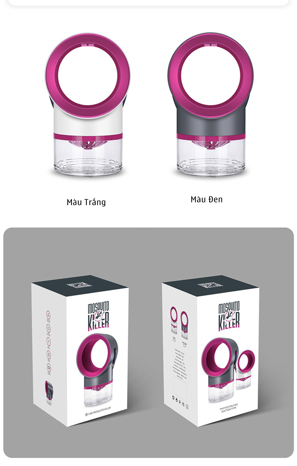 Đèn bắt muỗi thông minh đa năng