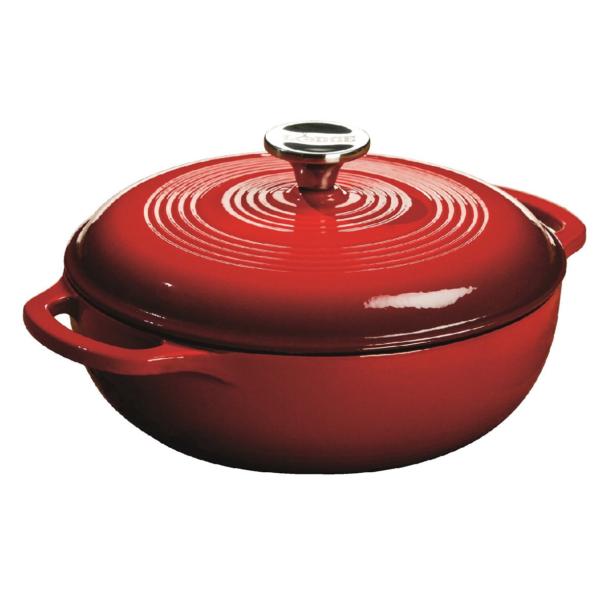 Lodge - Ceramic dutch oven - Red - 1.5L