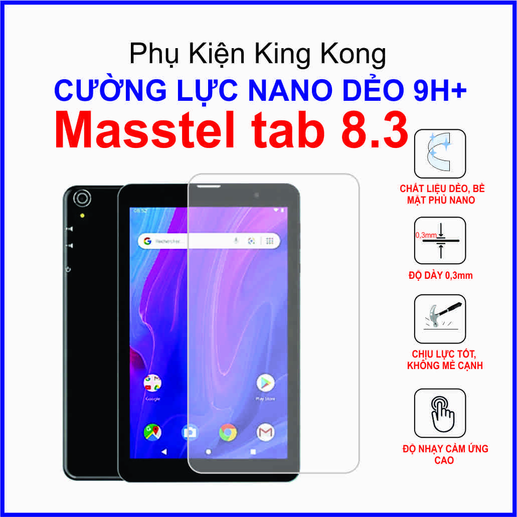 Dán cường lực Masstel tab 8.3 inch Dán cường lực dẻo 9H+