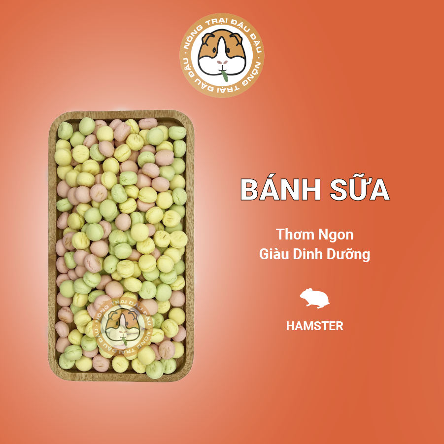 Bánh Sữa Cho Hamster Ăn Dặm Cookie Bi 50g