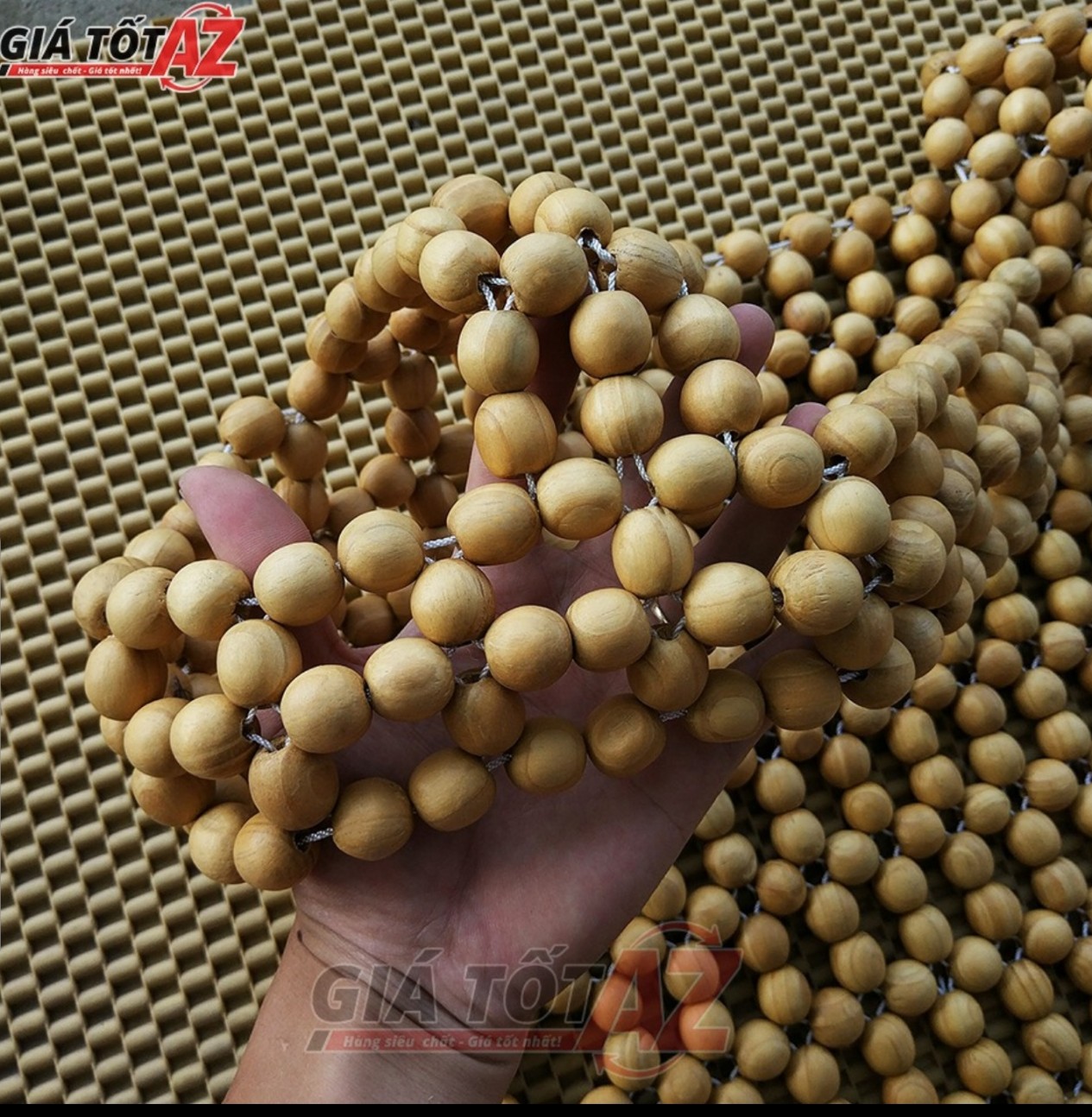 Lót ghế hạt gỗ thông bền đẹp - thoáng mát