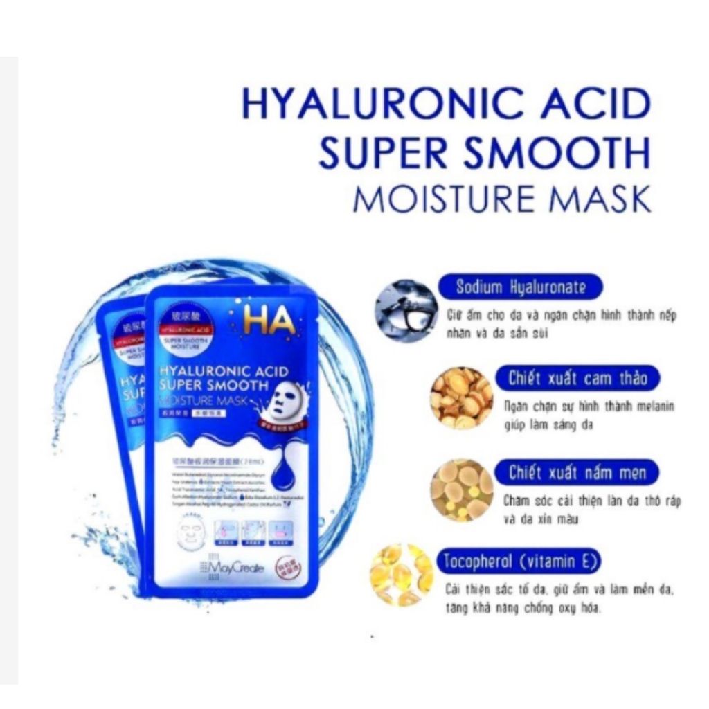 [2 MIẾNG] Mặt Nạ Dưỡng Ẩm, mặt Nạ Trắng Da HA Mask