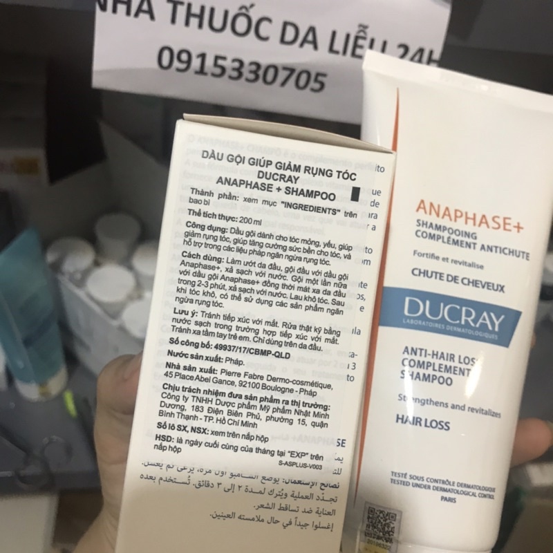 Dầu gội  rụng tóc Ducray Anaphase Sitmulating Cream Shampoo