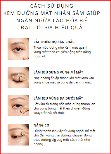 Kem mắt nhân sâm Sulwhasoo gói 1ml