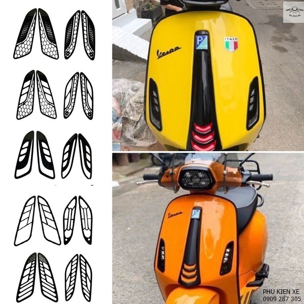 [Bộ 4 Cái ] Ốp Đèn Xi Nhan Cao Cấp Cho Vespa Sprint Primavera