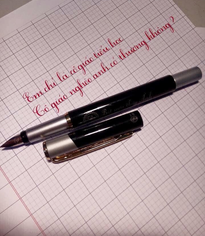 Master Anh's Sharpener Pen Sh101 Practices Beautiful, Bold and Basic Handwriting