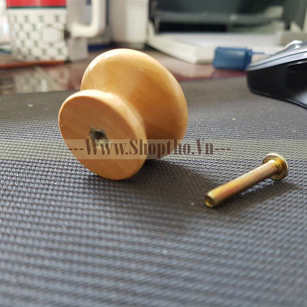 Núm Gỗ Màu Gỗ Sơn Bóng (Set 10 Cái)