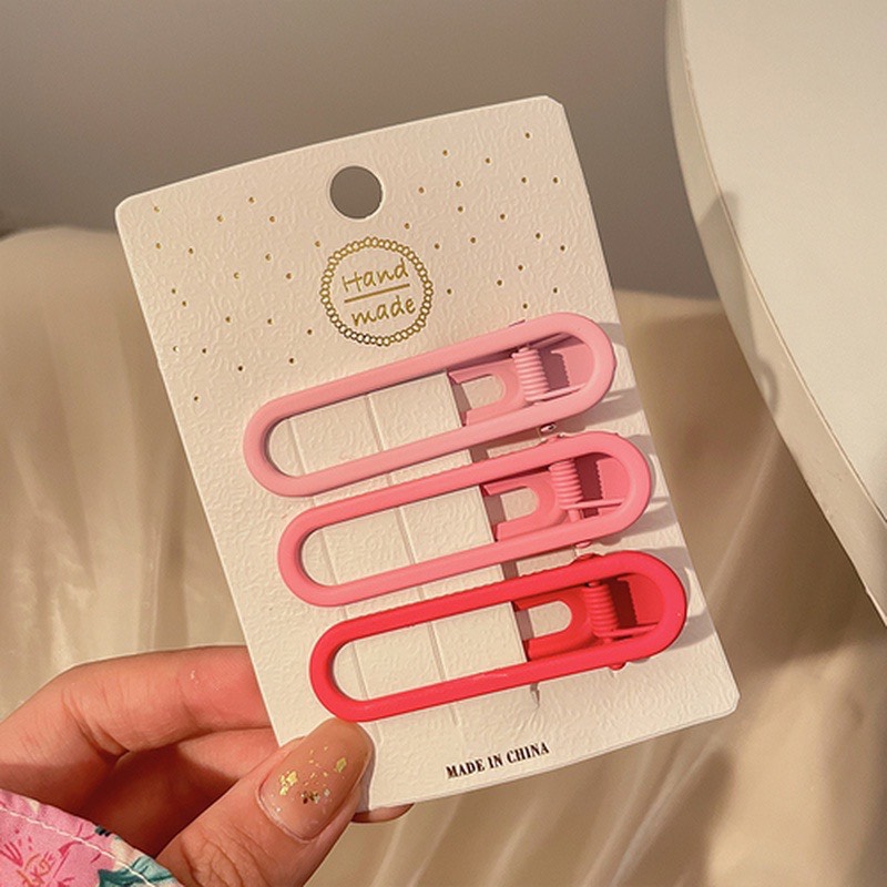 Set 2 kẹp mái tóc hồng baby cute đáng yêu cho bé Gái