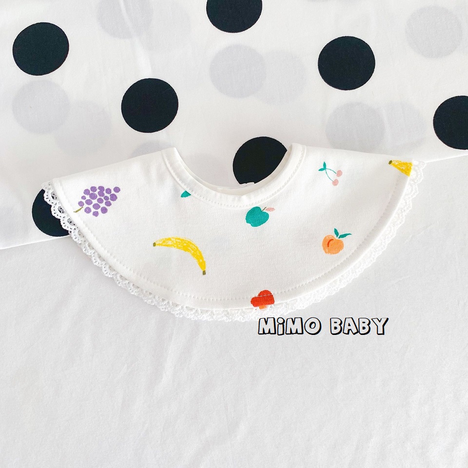 Yếm tròn xoay cotton cao cấp phong cách hàn quốc Mimo Baby đáng yêu cho bé gái YC05