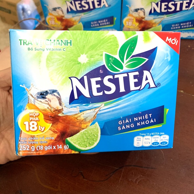Trà vị chanh nestea hộp 252g