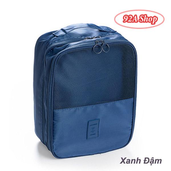 túi đựng giầy dép 3 ngăn cỡ đại treo tay kéo vali 1
