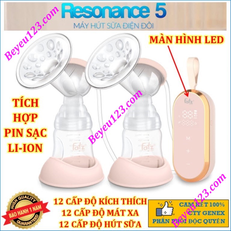 (Resonance 5) Máy hút sữa điện đôi Fatzbaby - Có pin sạc Fatz FB1180VN, FB1180VNH, FB1180VNG GHOT1