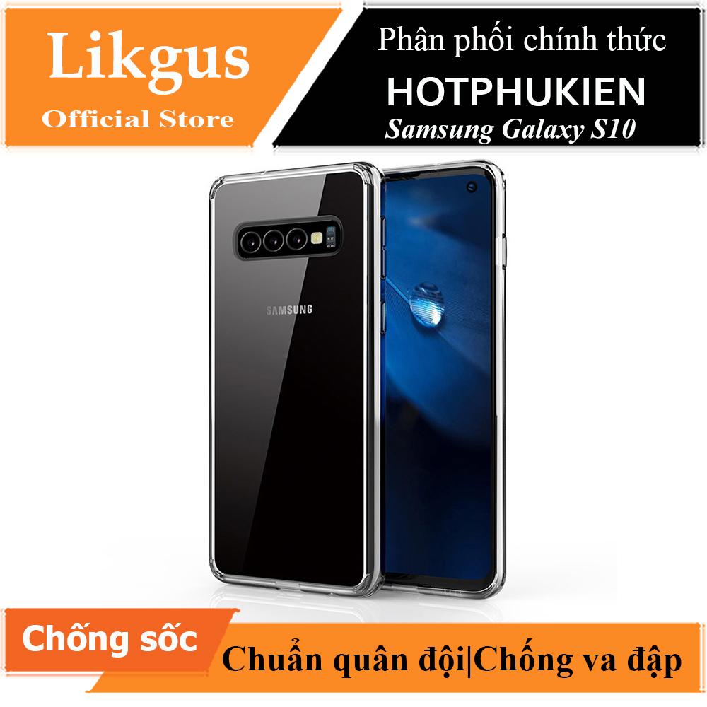 [HCM]Ốp lưng  chống sốc cho Samsung Galaxy S10 hiệu Likgus Crashproof giúp chống chịu mọi va đập (trong suốt) - Phân phối HotPhuKien