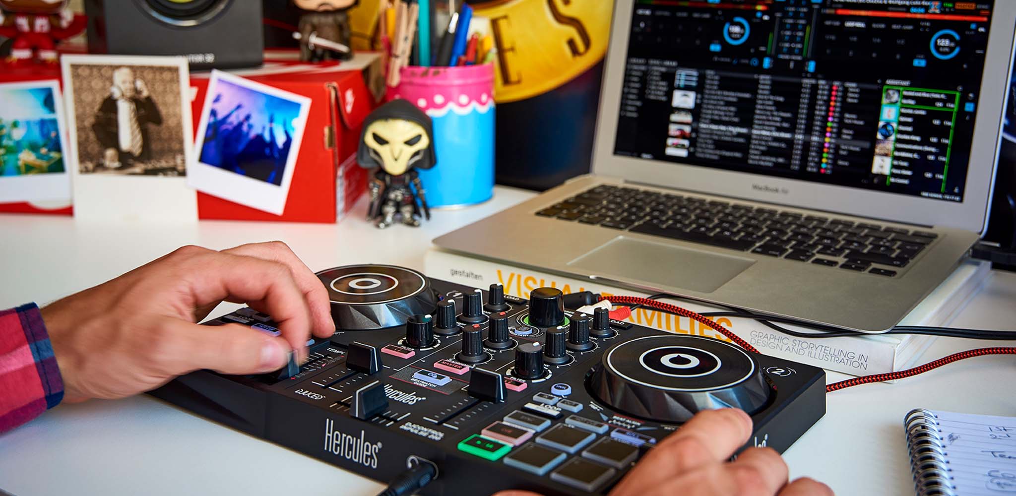 Bộ điều khiển bàn Dj Hercules - Thiết bị DJ DJControl Inpulse 200