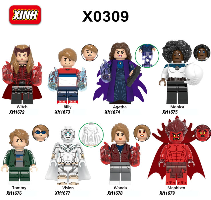 Đồ chơi lắp ráp Minifigures WandavisionX0309