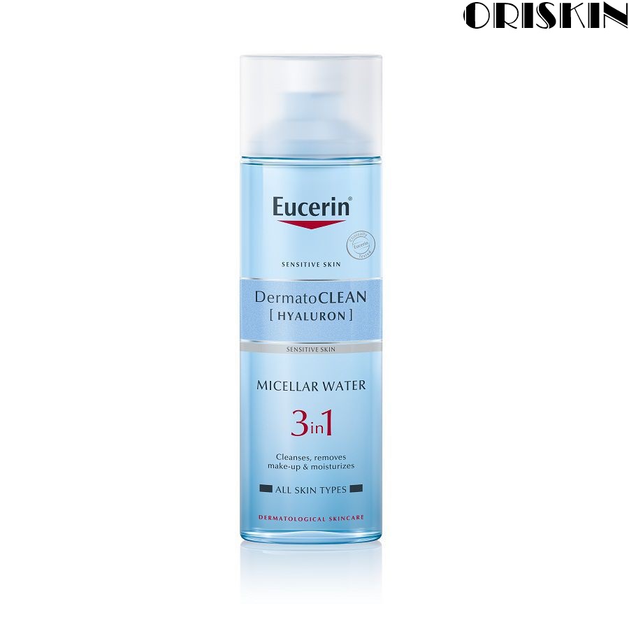 Nước tẩy trang 3 trong 1 eucerin cấp ẩm cho da dermatoclean hyaluron micellar cleansing fluid 3 in 1 200ml