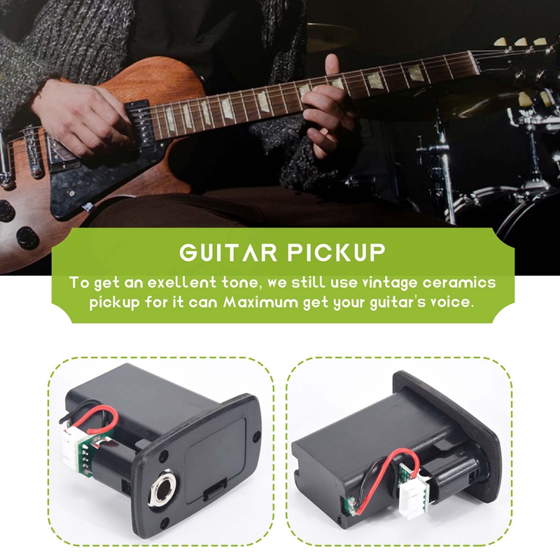 Acoustic Classical Guitar Equalizer Guitarra EQ Preamp Concise Bass Tone Volume Adjustable Violao Pickup