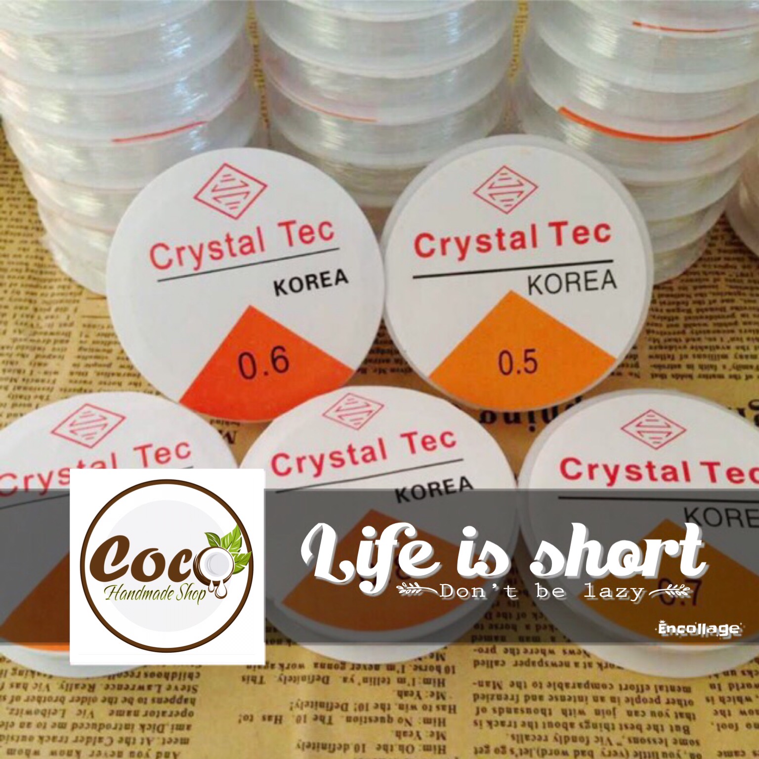 [HCM]Cuộn cước thun co dãn sợi tròn dày