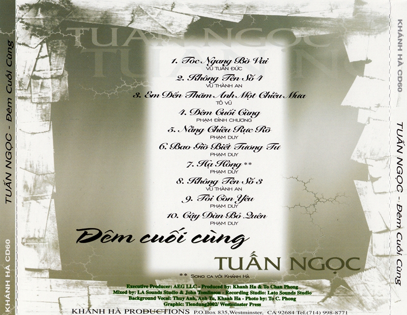[MDCD] Bộ 3 Đĩa CD Tuấn Ngọc tuyển chọn