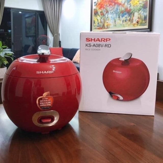 Nồi cơm điện mini Hình quả táo SHARP KS-A08 - 0.72 lít