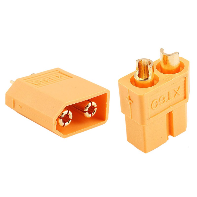Đầu nối phích cắm xt60 đực + cái - jack xt60 màu vàng cho pin lipo