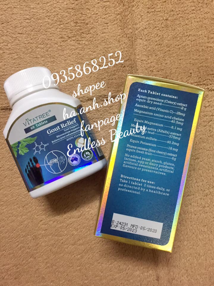 Vitatree Gout Relief 60 viên