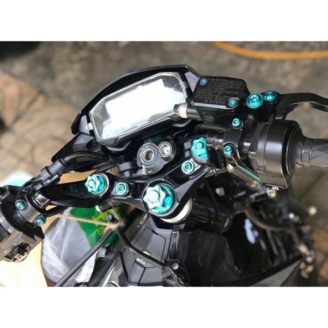 Bộ Ốc Titan GR5 ghi đông Raider - Satria [ 5con ] các đời