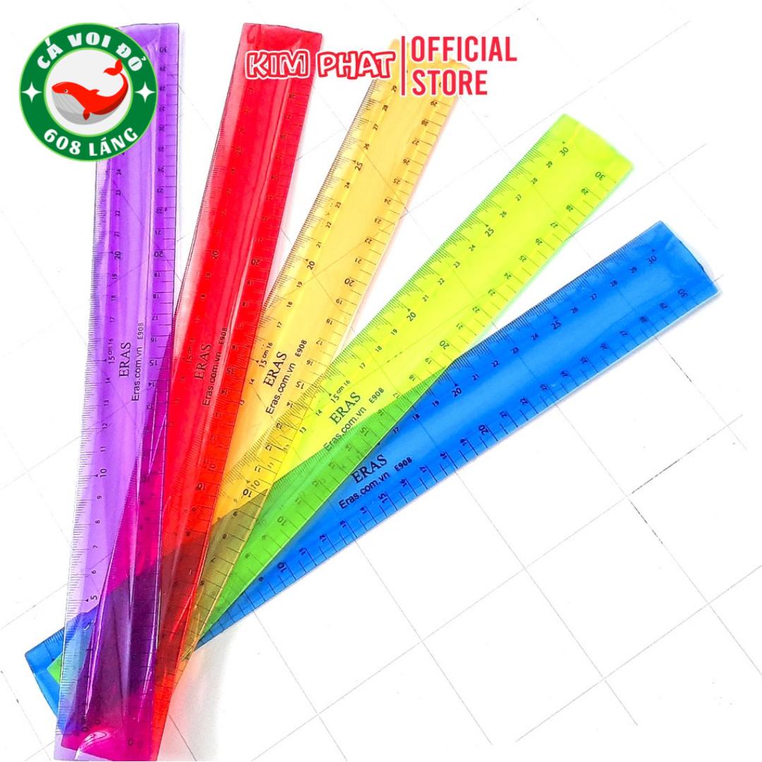 Thước kẻ nhựa dẻo Eras 20cm E907