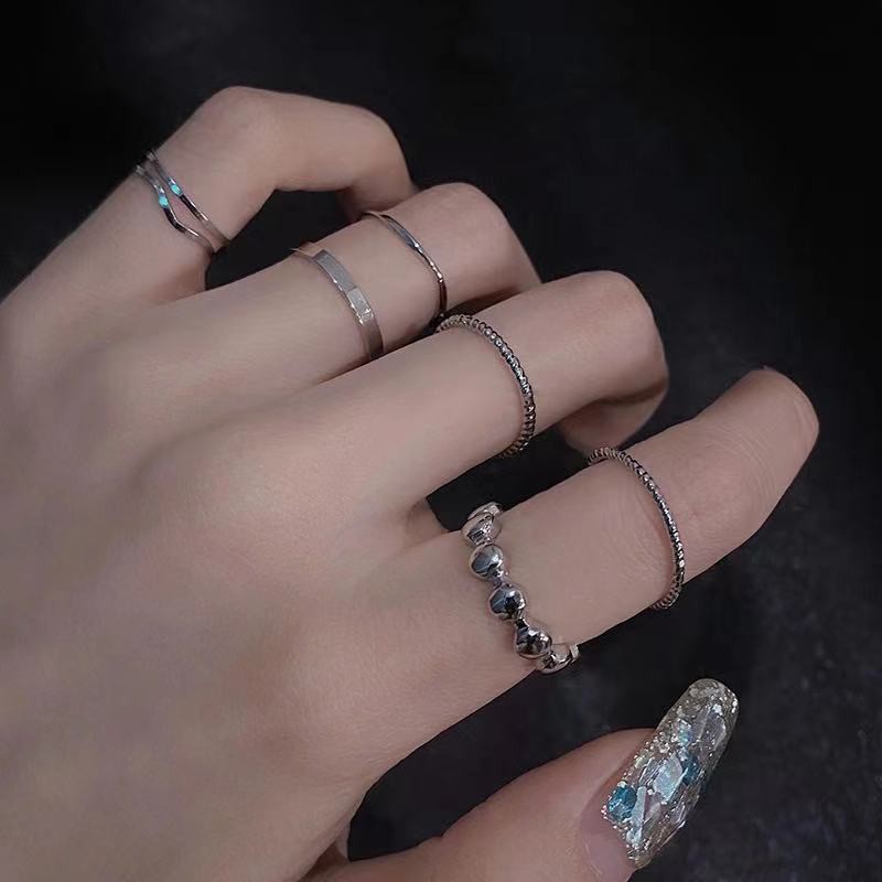 Set 8 nhẫn phong cách lolita siêu xinh mẫu mới 2021 hai mẫu siêu xinh s8n| bluehope
